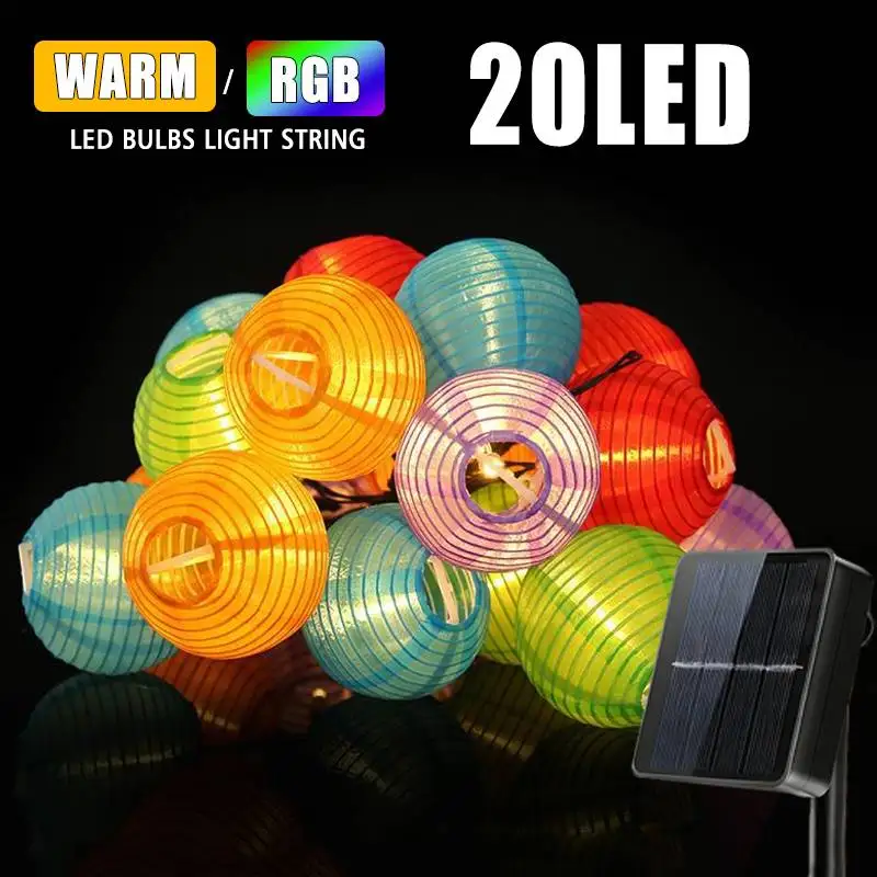 Solar Lantern String Light Outdoor LED Fairy Garland 8 Modes Warm White Dusk to Dawn for Christmas Wedding Party Garden Patio
Solar Lantern String Light Outdoor LED Fairy Garland 8 Modes Warm White Dusk to Dawn for Christmas Wedding Party Garden Patio