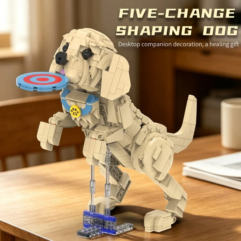 Five-in-one variable-shaped puppy building block set, realistic Labrador dog assembly model, creative desktop decoration buildin
Five-in-one variable-shaped puppy building block set, realistic Labrador dog assembly model, creative desktop decoration buildin