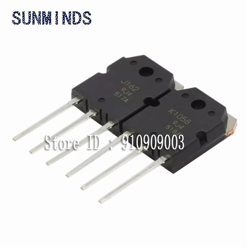 (1pair=2pcs) 2SJ162 2SK1058 to-3p K1058 J162 TO-247 high power audible counter tube 100% new original
(1pair=2pcs) 2SJ162 2SK1058 to-3p K1058 J162 TO-247 high power audible counter tube 100% new original