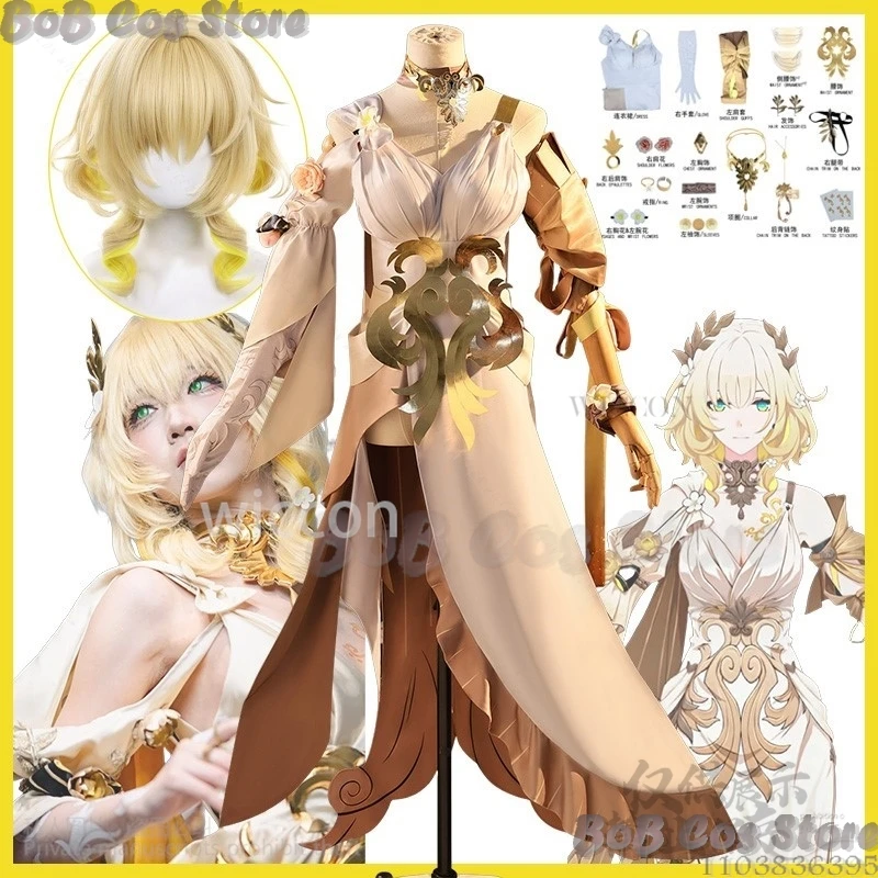 Aglaea Game Cosplay Honkai: Star Rail Costume Wigs Evening Gorgeous Formal Dress Lolita For Halloween Party Roleplay Customized
Aglaea Game Cosplay Honkai: Star Rail Costume Wigs Evening Gorgeous Formal Dress Lolita For Halloween Party Roleplay Customized