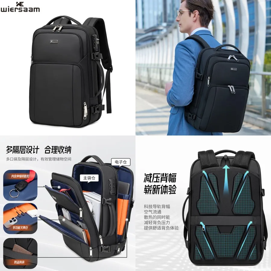 【New style】New high-end business backpack men's high-end waterproof backpack large-capacity business trip multifunctional anti-
【New style】New high-end business backpack men's high-end waterproof backpack large-capacity business trip multifunctional anti-