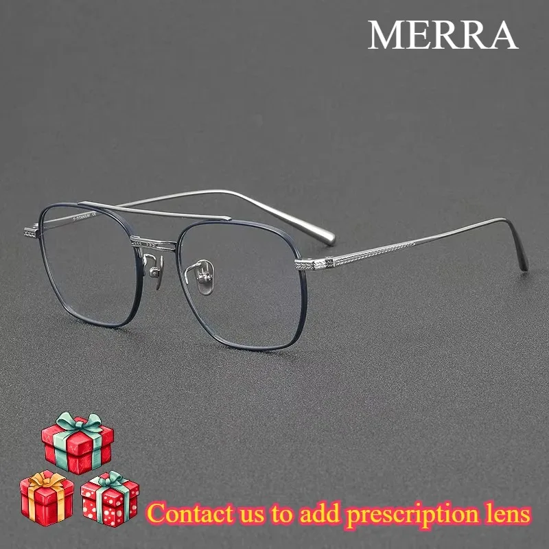 2026 Trend Titanium Blue Thin and Fashionable Full-Rim Double Bridge Bi-Shape Glasses - High-Quality Customized Optical Frame
2026 Trend Titanium Blue Thin and Fashionable Full-Rim Double Bridge Bi-Shape Glasses - High-Quality Customized Optical Frame