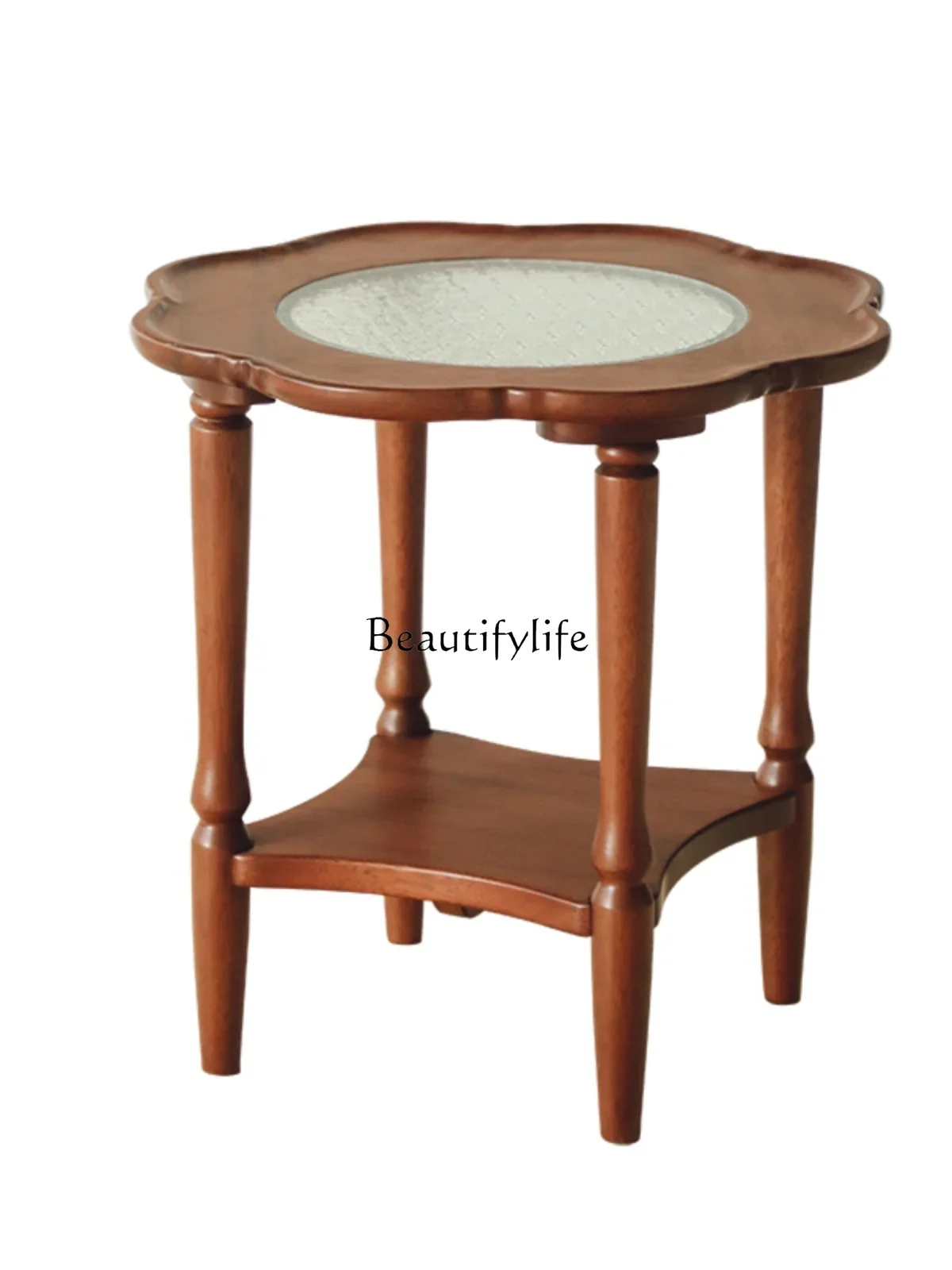 Medieval solid wood edge few living room household small apartment sofa small coffee table flower
Medieval solid wood edge few living room household small apartment sofa small coffee table flower