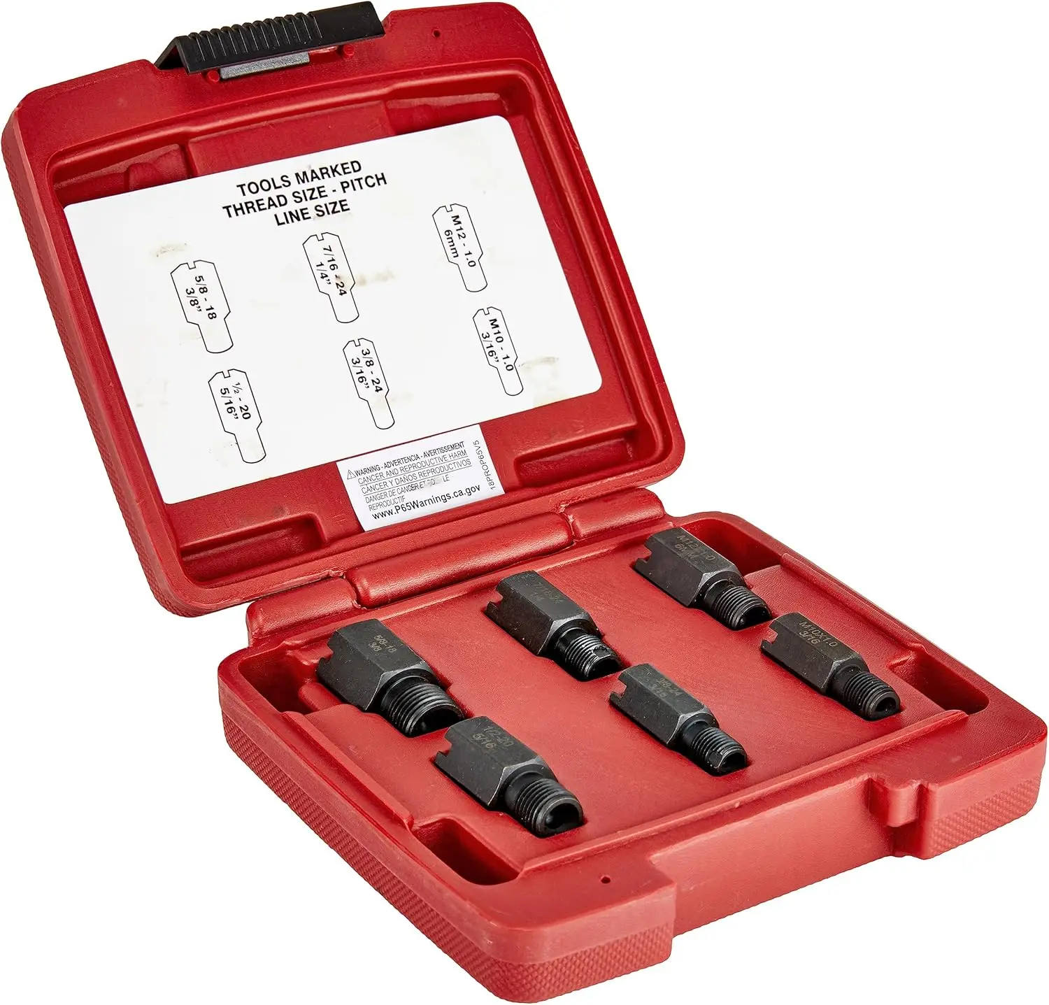 Brake Line and Cylinder Fitting Rethreading Kit for Professional Automotive Repair
Brake Line and Cylinder Fitting Rethreading Kit for Professional Automotive Repair