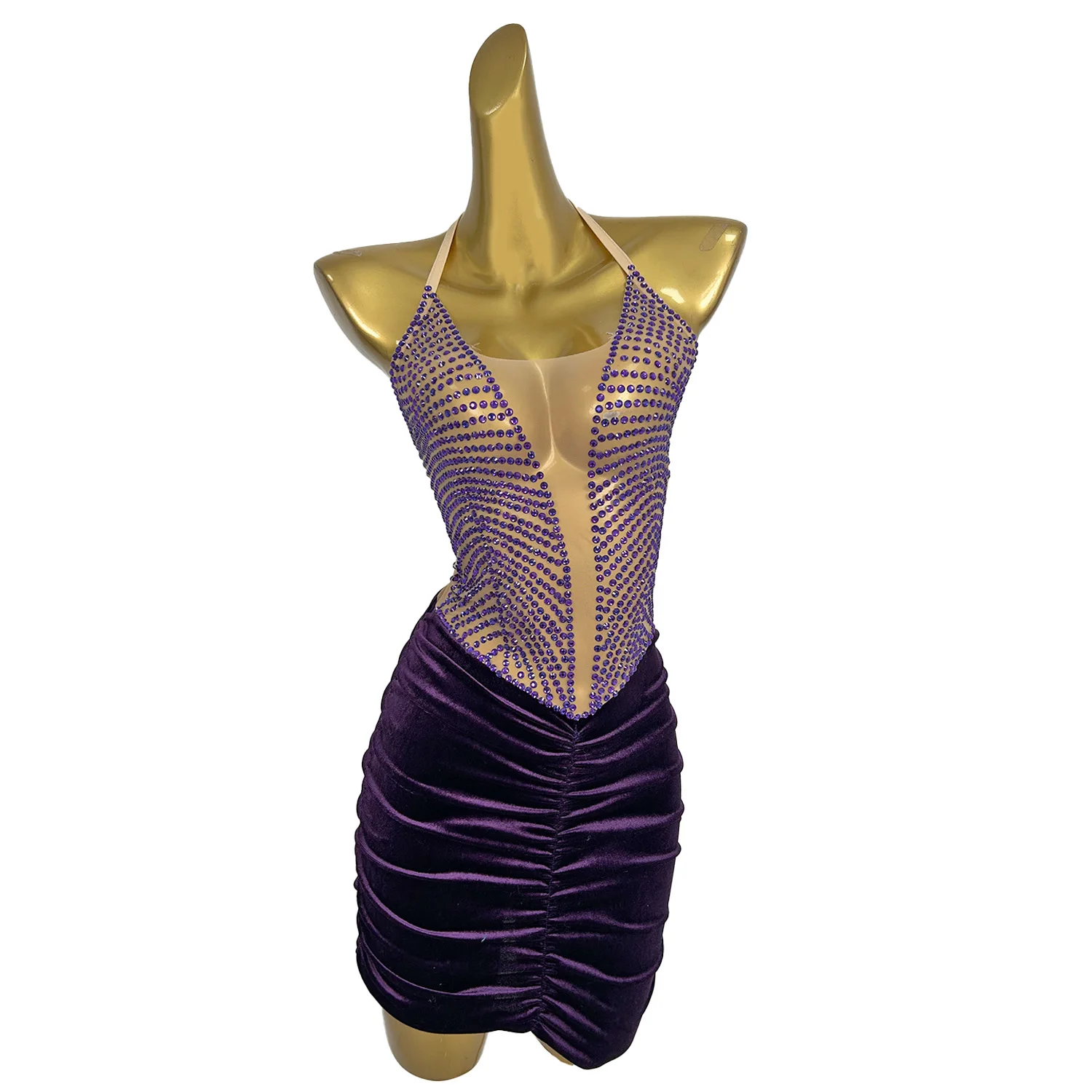 Sparkling Purple Rhinestone Dress Sexy Mesh See Through Neck Hip Bag Nightclub Club Birthday Cocktail Party Dress ziwaixian
Sparkling Purple Rhinestone Dress Sexy Mesh See Through Neck Hip Bag Nightclub Club Birthday Cocktail Party Dress ziwaixian