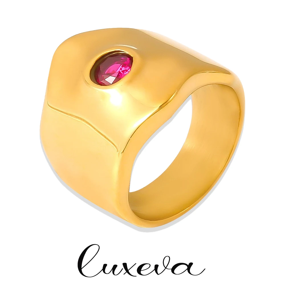 Fashion Zircon Geometry Rings For Women Stainless Steel Gold Color Open Adjustable Ring Wedding Bride Jewelry Gift Wholesale
Fashion Zircon Geometry Rings For Women Stainless Steel Gold Color Open Adjustable Ring Wedding Bride Jewelry Gift Wholesale