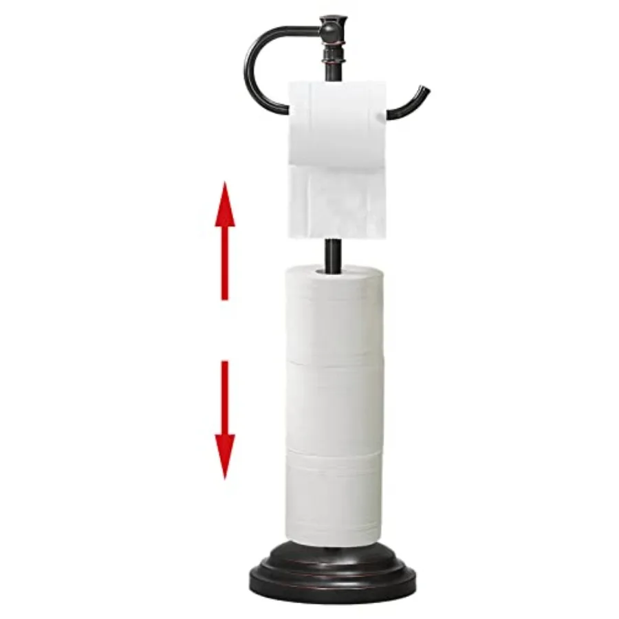 Toilet Paper Holder Stand for Floor, Adjustable 12.4" to 22.8" Bathroom Tet Tissue Holder, Free Standing Toilet Paper Roll Hold
Toilet Paper Holder Stand for Floor, Adjustable 12.4" to 22.8" Bathroom Tet Tissue Holder, Free Standing Toilet Paper Roll Hold