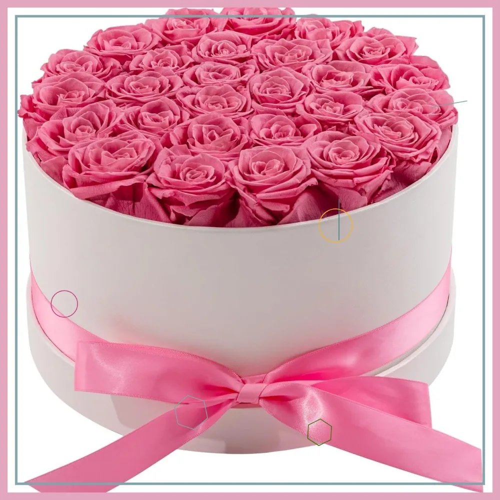 27 Preserved Roses in Elegant Box - Eternal Flowers for Mom, Wife, Anniversary & Birthday Gifts
27 Preserved Roses in Elegant Box - Eternal Flowers for Mom, Wife, Anniversary & Birthday Gifts