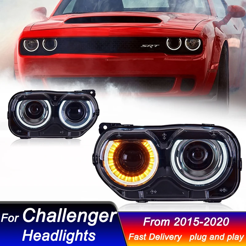 Новые светодиодные фары для Dodge Challenger 15-20, стильный дизайн, полный комплект, улучшенные DRL, динамические указатели поворота, передние фары в сборе.
Новые светодиодные фары для Dodge Challenger 15-20, стильный дизайн, полный комплект, улучшенные DRL, динамические указатели поворота, передние фары в сборе.