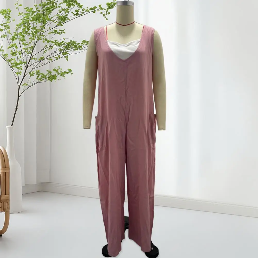 Jumpsuit Solid Color Sleeveless High Elastic Mid-waist Jumpsuites Comfortable Beach Campus Office Commuting Pastoral Rompers
Jumpsuit Solid Color Sleeveless High Elastic Mid-waist Jumpsuites Comfortable Beach Campus Office Commuting Pastoral Rompers