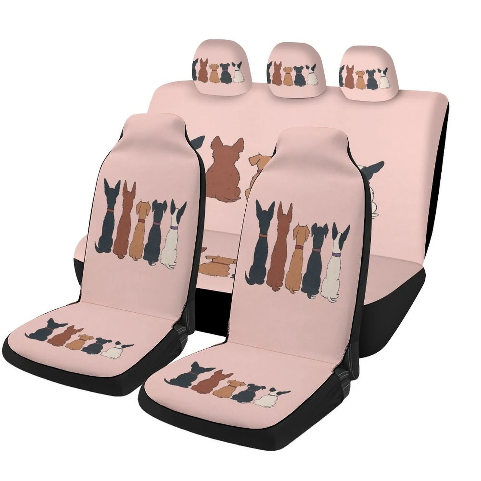 Набор чехлов для автомобильных сидений Dogs In Row, предназначенный для большинства автомобилей, модные дышащие декоративные защитные чехлы для автомобильных сидений, полный комплект, чехлы для автомобильных сидений.
Набор чехлов для автомобильных сидений Dogs In Row, предназначенный для большинства автомобилей, модные дышащие декоративные защитные чехлы для автомобильных сидений, полный комплект, чехлы для автомобильных сидений.