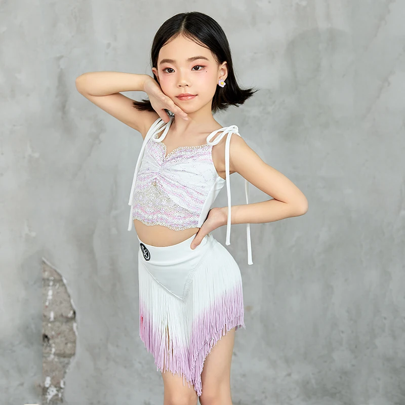 Fashion Girls Latin Dance Competition Dresses Child Latin Dance Performance Costume Sleeveless Latin Top Tassels Skirt SL13095
Fashion Girls Latin Dance Competition Dresses Child Latin Dance Performance Costume Sleeveless Latin Top Tassels Skirt SL13095
