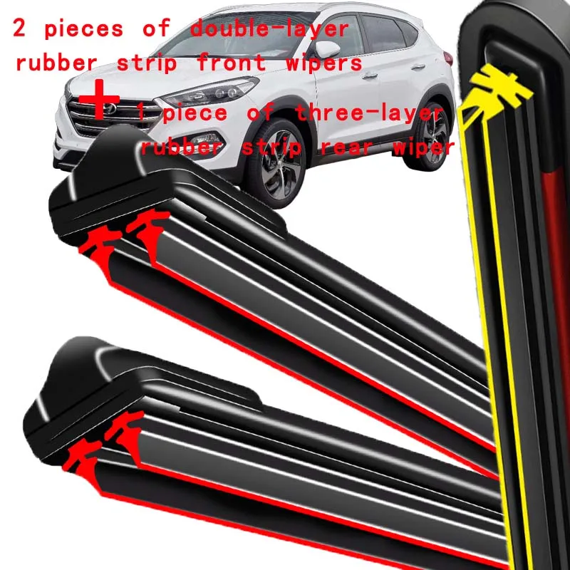 Wiper Front & Rear Wiper Blades Set For Hyundai Tucson TL 2016 2017 2018 2019 2020 Windshield Windscreen 26"16"14"
Wiper Front & Rear Wiper Blades Set For Hyundai Tucson TL 2016 2017 2018 2019 2020 Windshield Windscreen 26"16"14"