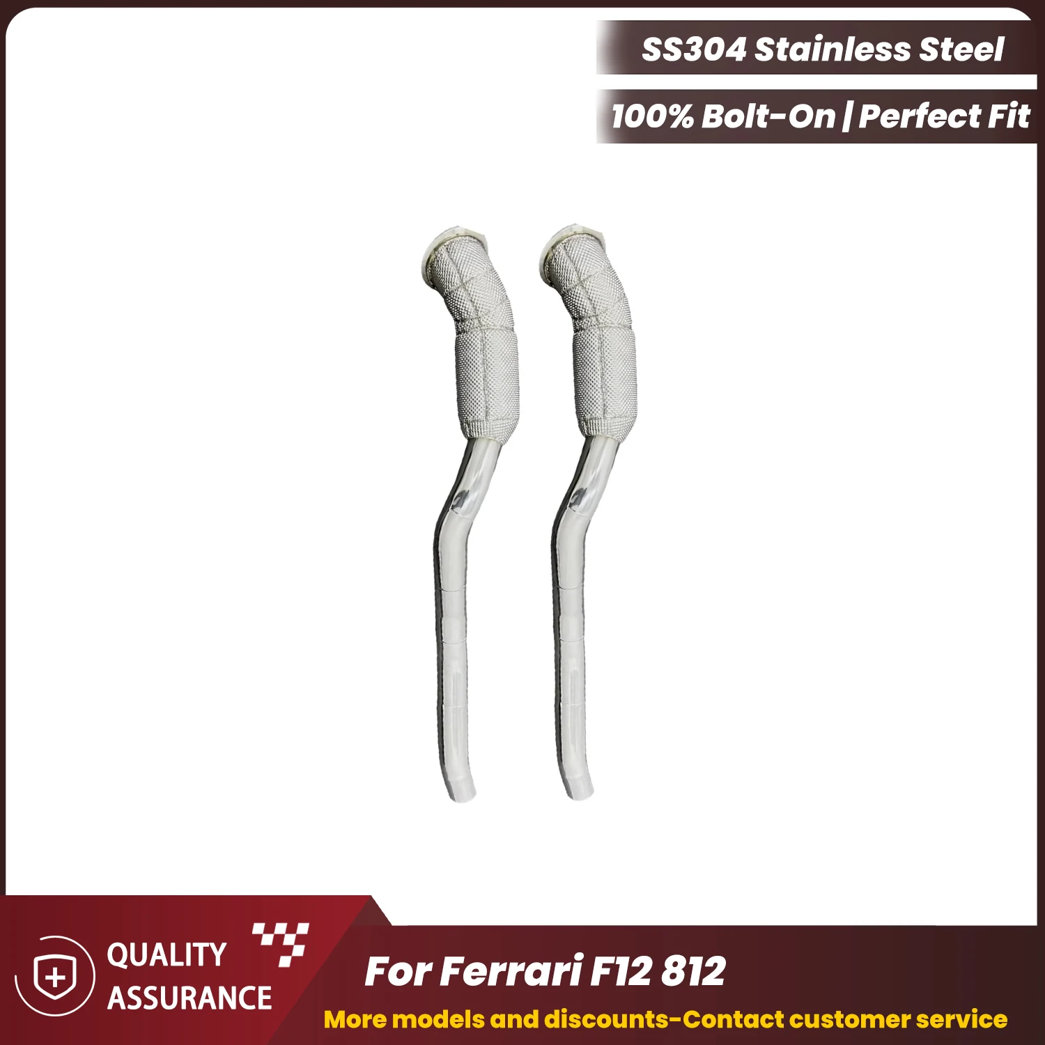 Easy Installation Downpipe With Heat Shield For Ferrari F12 812 ECCF Aggressive Exhaust Sound High Flow Performance Upgrade
Easy Installation Downpipe With Heat Shield For Ferrari F12 812 ECCF Aggressive Exhaust Sound High Flow Performance Upgrade