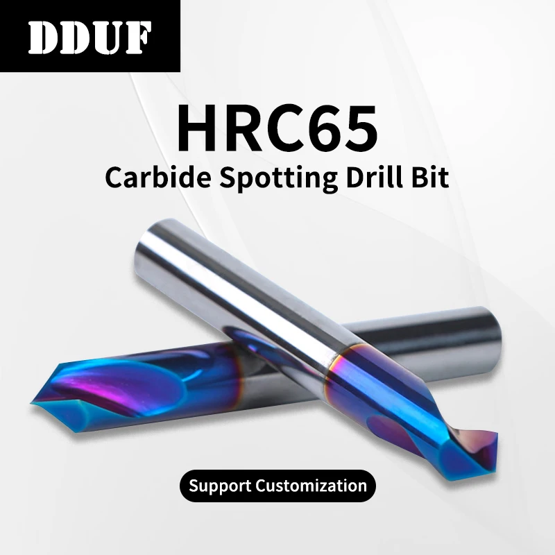 HRC 65 Carbide Fixed-Point Drills: 60°, 90°, 120° CNC Chamfering and Drilling Guide Tools; Center Drills in Various Sizes
HRC 65 Carbide Fixed-Point Drills: 60°, 90°, 120° CNC Chamfering and Drilling Guide Tools; Center Drills in Various Sizes