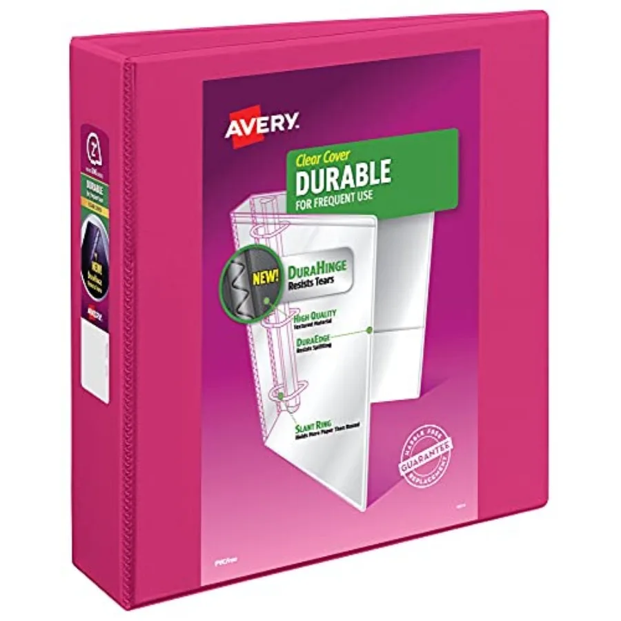 Durable View 3 Ring Binder, 2 Inch Slant Rings, 2.8 Inch Wide Spine, Customizable Clear Cover, Ideal for School, Office, and Ho
Durable View 3 Ring Binder, 2 Inch Slant Rings, 2.8 Inch Wide Spine, Customizable Clear Cover, Ideal for School, Office, and Ho