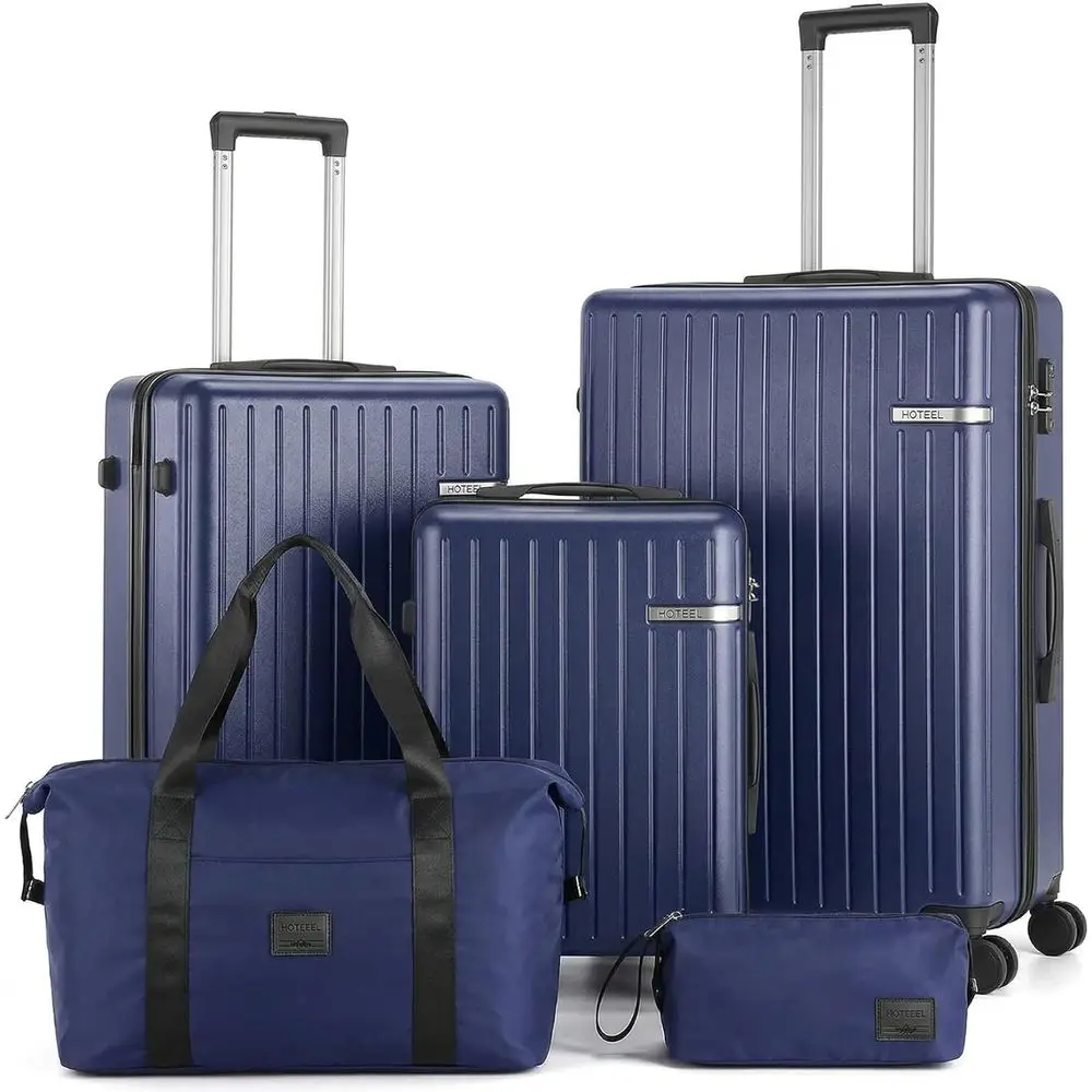 5 Piece Large Set Hardshell Carry-On Suitcase with Spinner Wheels & TSA Lock, Ideal for Men & Women, Travel, Royal Blue (20/24/2
5 Piece Large Set Hardshell Carry-On Suitcase with Spinner Wheels & TSA Lock, Ideal for Men & Women, Travel, Royal Blue (20/24/2