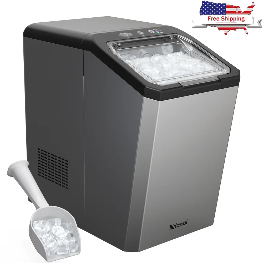 Ice Maker QuickCube Nugget, емкость 3 л, компактный настольный льдогенератор из нержавеющей стали, производит лед 25 фунтов, ежедневная самоочистка
Ice Maker QuickCube Nugget, емкость 3 л, компактный настольный льдогенератор из нержавеющей стали, производит лед 25 фунтов, ежедневная самоочистка