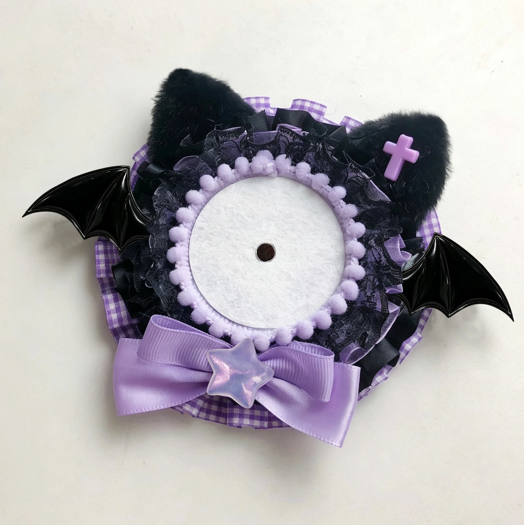 Black, Red, Blue, Purple, Green, Pink, Yellow 7-Color Devil Bat Wings Badge Holder, Badge Pin Display Decoration, Bowknot, Five-Pointed Star, Plush Lace Handmade DIY Finished Product, Anime Cartoon Game Character Collection Badge Holder, Otaku Fan, Idol F
Black, Red, Blue, Purple, Green, Pink, Yellow 7-Color Devil Bat Wings Badge Holder, Badge Pin Display Decoration, Bowknot, Five-Pointed Star, Plush Lace Handmade DIY Finished Product, Anime Cartoon Game Character Collection Badge Holder, Otaku Fan, Idol F