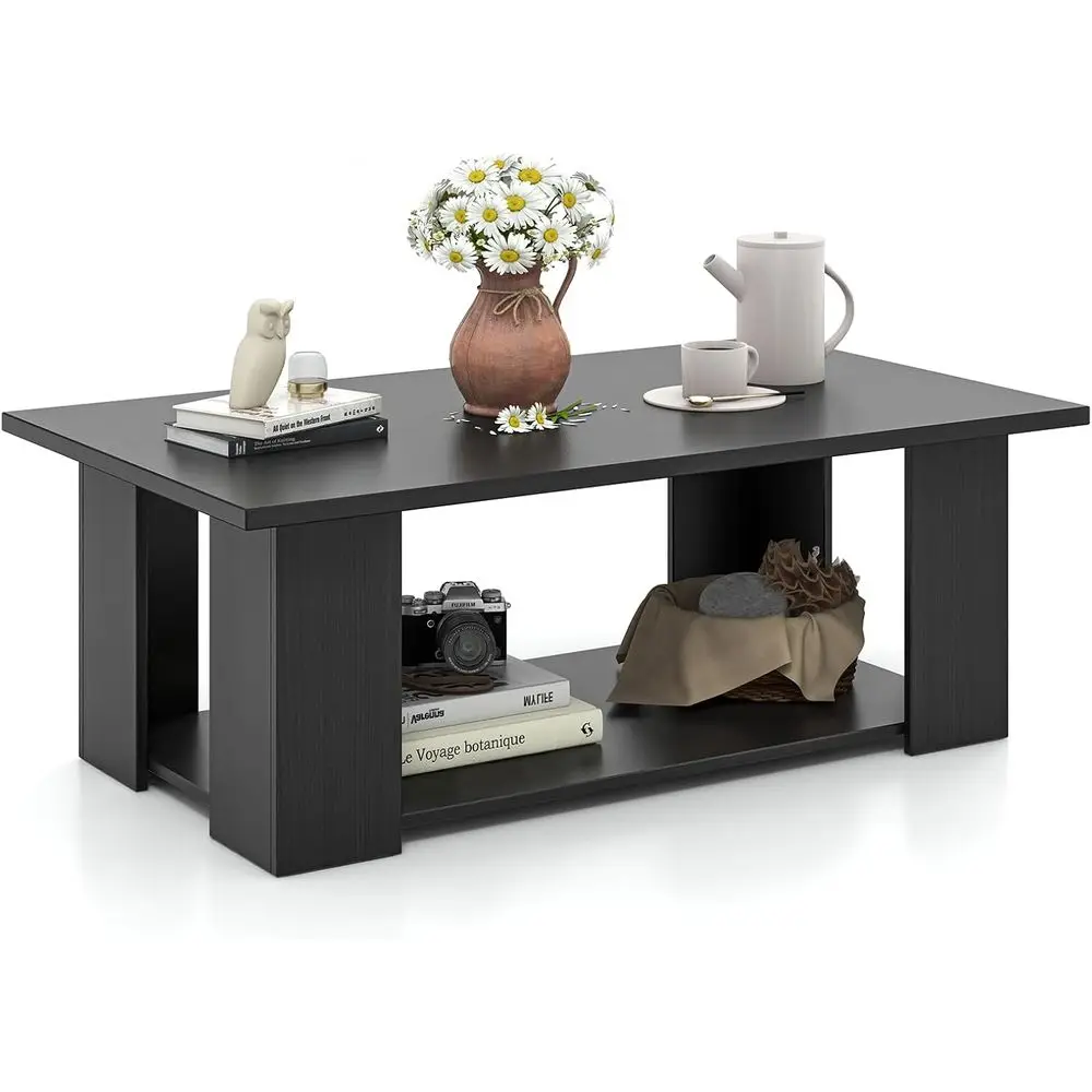 2-Tier Coffee Table, Elegant Center Cocktail Table with 5 Legs, Wooden Accent Furniture for Living Room, Compact Coffee Table fo
2-Tier Coffee Table, Elegant Center Cocktail Table with 5 Legs, Wooden Accent Furniture for Living Room, Compact Coffee Table fo
