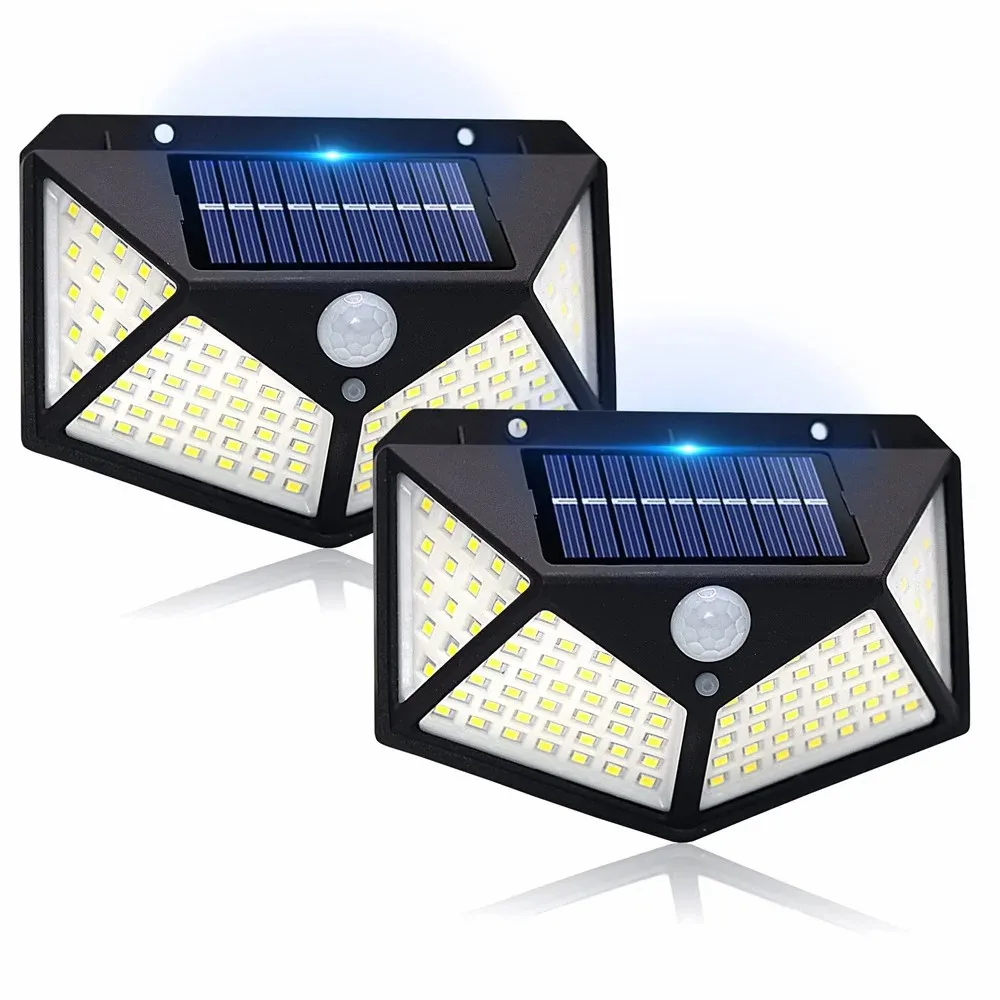 CHAOYIDIAN Solar Outdoor Light 100 LED with 3 Lighting Modes & Motion Sensor, IP65 Waterproof Solar Wall Lamp
CHAOYIDIAN Solar Outdoor Light 100 LED with 3 Lighting Modes & Motion Sensor, IP65 Waterproof Solar Wall Lamp