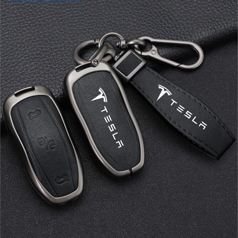 Zinc Alloy Leather Car Smart Remote Key Case Cover Holder Fob For Tesla Model 3 Model S Model Y Protector Keychain Accessories
Zinc Alloy Leather Car Smart Remote Key Case Cover Holder Fob For Tesla Model 3 Model S Model Y Protector Keychain Accessories