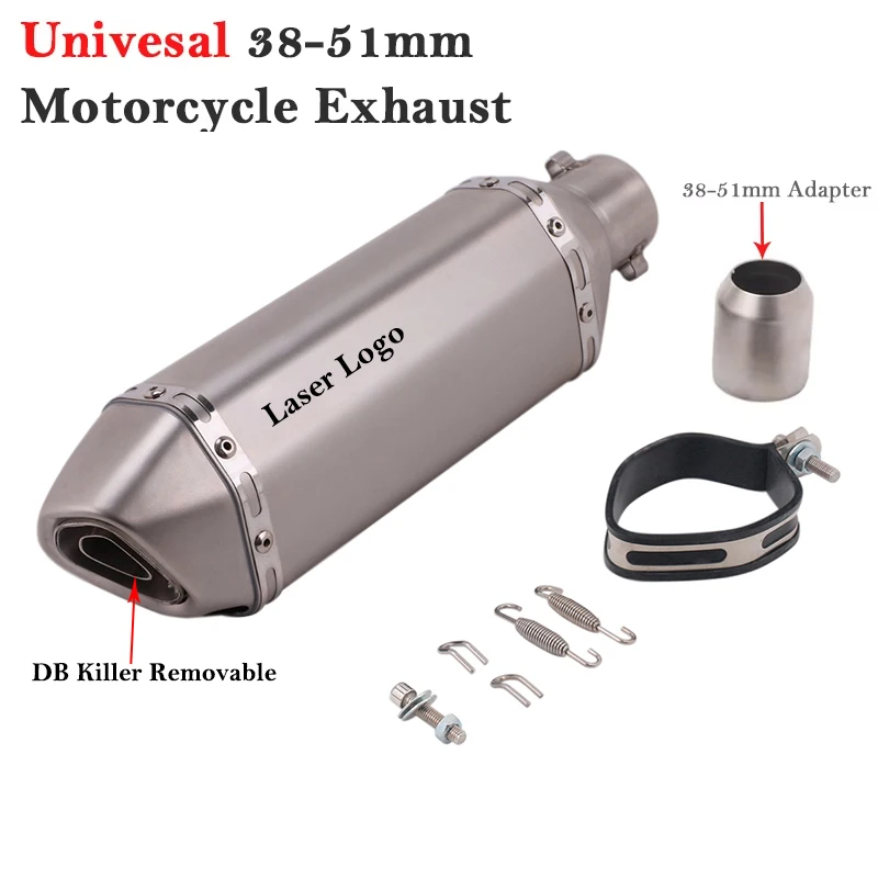 51 мм впускная выхлопная труба мотоцикла Escape левый и правый хвостовой глушитель DB Killer 
51 мм впускная выхлопная труба мотоцикла Escape левый и правый хвостовой глушитель DB Killer