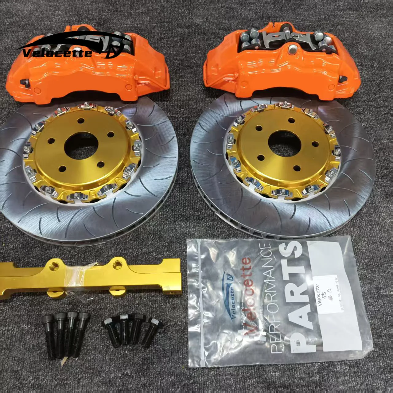 Auspicious Orange 6pot Calipers Paired Gold Center Discs 355 Brake Discs for Toyota
Auspicious Orange 6pot Calipers Paired Gold Center Discs 355 Brake Discs for Toyota