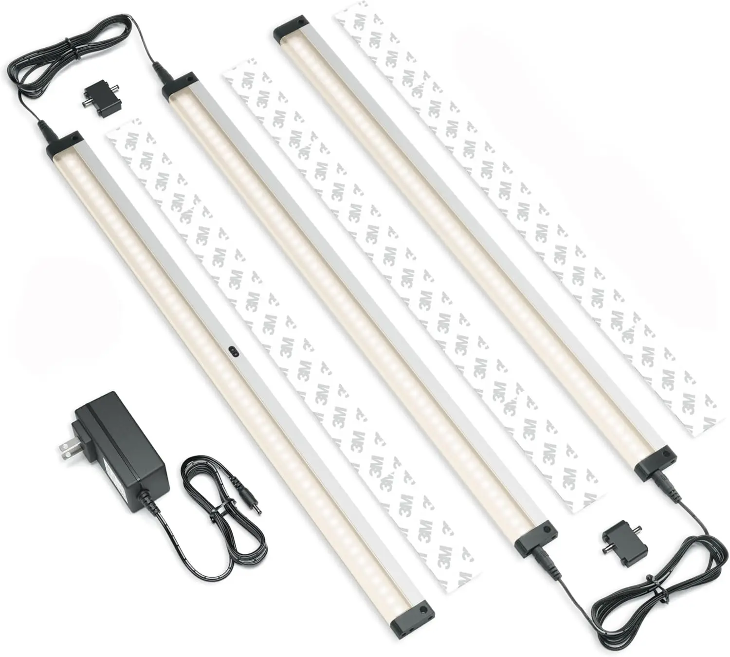 Hand Wave Activated Under Cabinet LED Lighting Kit, Dimmable 3-Pack, Touchless Control for Kitchen, Garage, Office - Warm White
Hand Wave Activated Under Cabinet LED Lighting Kit, Dimmable 3-Pack, Touchless Control for Kitchen, Garage, Office - Warm White
