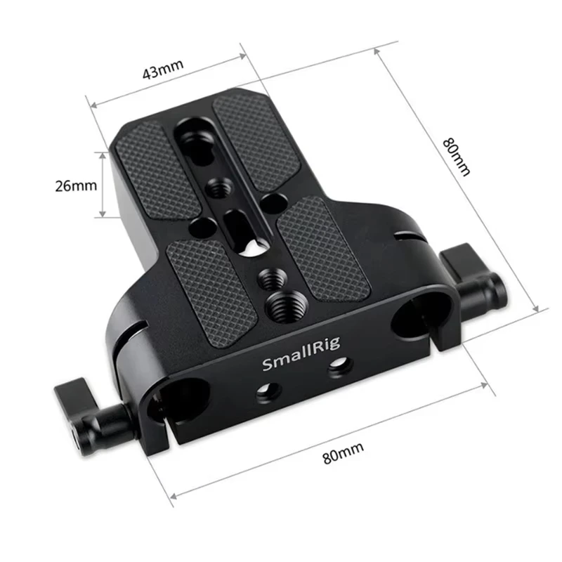 SmallRig Universal 15mm Dual Rod Clamp Base Plate For Sony A7 FS7 Canon C Series GH5 Tripod Camera Video Expansion Bracket 1674
SmallRig Universal 15mm Dual Rod Clamp Base Plate For Sony A7 FS7 Canon C Series GH5 Tripod Camera Video Expansion Bracket 1674