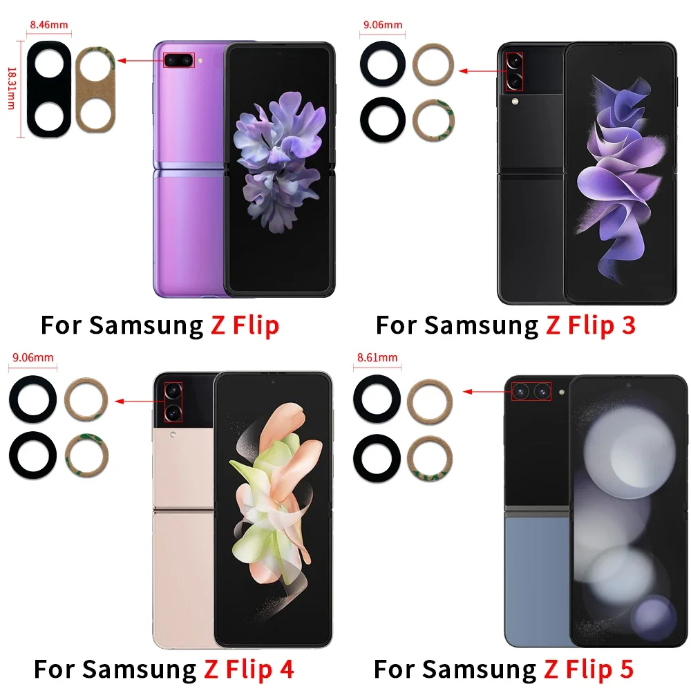 Rear Back Camera Glass Lens Cover For Samsung Z Flip 2 3 4 5 Replacement With Adhesive Sticker
Rear Back Camera Glass Lens Cover For Samsung Z Flip 2 3 4 5 Replacement With Adhesive Sticker