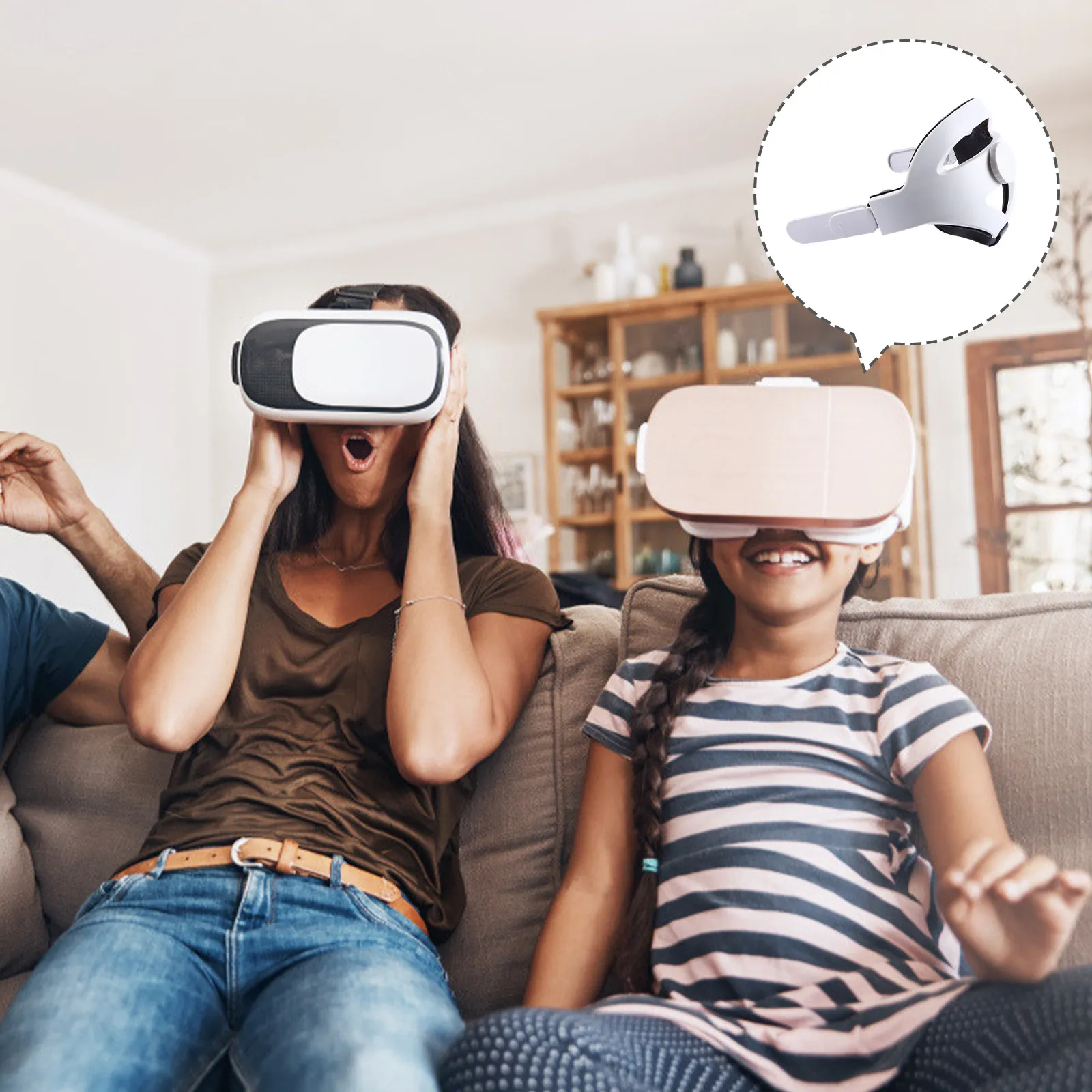Удобная защитная повязка на голову для VR-гарнитуры, регулируемый улучшенный поддерживающий ремень, кнопка с вращением на 360 градусов, прочный пластик ABS
Удобная защитная повязка на голову для VR-гарнитуры, регулируемый улучшенный поддерживающий ремень, кнопка с вращением на 360 градусов, прочный пластик ABS