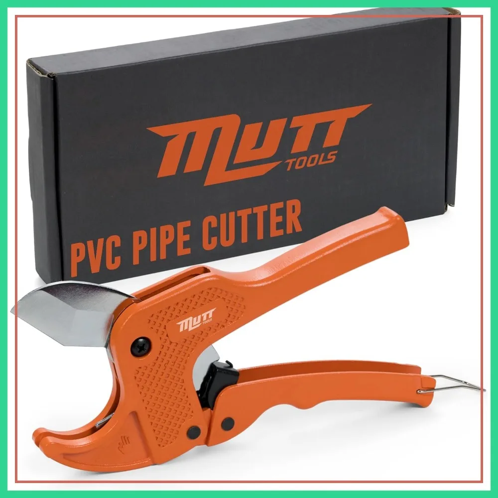 1.5" PVC Pipe Cutter - Heavy-Duty Ratcheting Plastic Pipe Cutter for PVC, CPVC, PEX – Cuts up to 1.5 Inch OD – Plumbing Tool
1.5" PVC Pipe Cutter - Heavy-Duty Ratcheting Plastic Pipe Cutter for PVC, CPVC, PEX – Cuts up to 1.5 Inch OD – Plumbing Tool