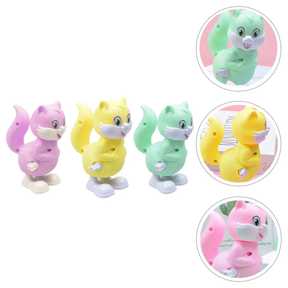 3 Pcs Kids Toys Funny Miniature Squirrel Figurines Clockwork for Children Animal Lovely Wind-up Cartoon Playthings
3 Pcs Kids Toys Funny Miniature Squirrel Figurines Clockwork for Children Animal Lovely Wind-up Cartoon Playthings