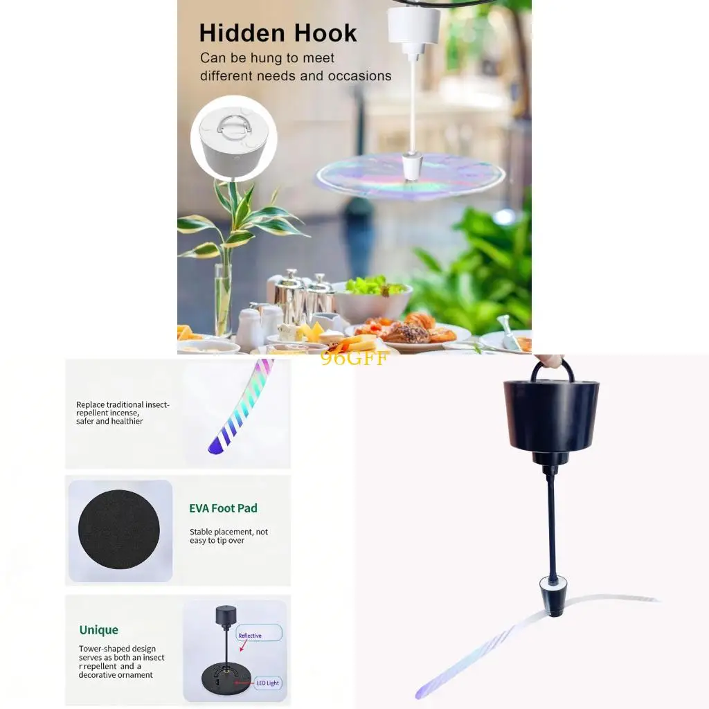 96GF Foldable Fly Repellency Fan Multifunctional Soundless Repellency Fan Replacement
96GF Foldable Fly Repellency Fan Multifunctional Soundless Repellency Fan Replacement