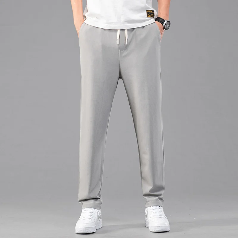 2023 Spring Summer New Men's Straight Thin Casual Pants Korean Fashion Waffle Fabric Comfortable Track Male Brand Trousers
2023 Spring Summer New Men's Straight Thin Casual Pants Korean Fashion Waffle Fabric Comfortable Track Male Brand Trousers