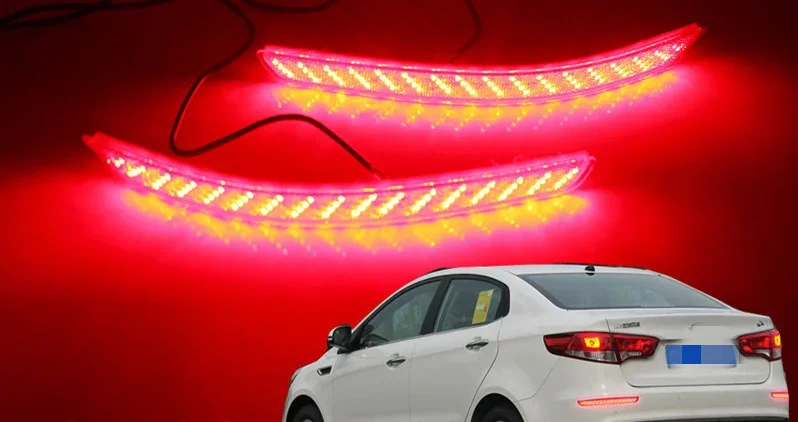 Eosuns Led Rear Bumper Lights Dynamic Turn Signal Brake Light Driving Lamp for Kia K2 2015-16
Eosuns Led Rear Bumper Lights Dynamic Turn Signal Brake Light Driving Lamp for Kia K2 2015-16