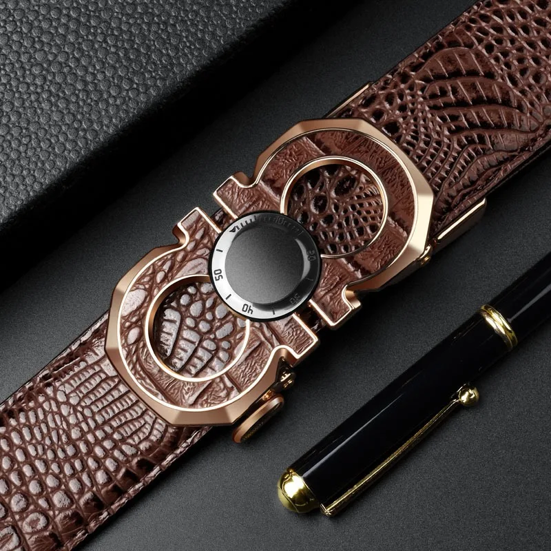 Мужской гладкий ремень с автоматической пряжкой — натуральный искусственный текстурированный квадратный узор, черный, простой и стильный дизайн для повседневной одежды
Мужской гладкий ремень с автоматической пряжкой — натуральный искусственный текстурированный квадратный узор, черный, простой и стильный дизайн для повседневной одежды