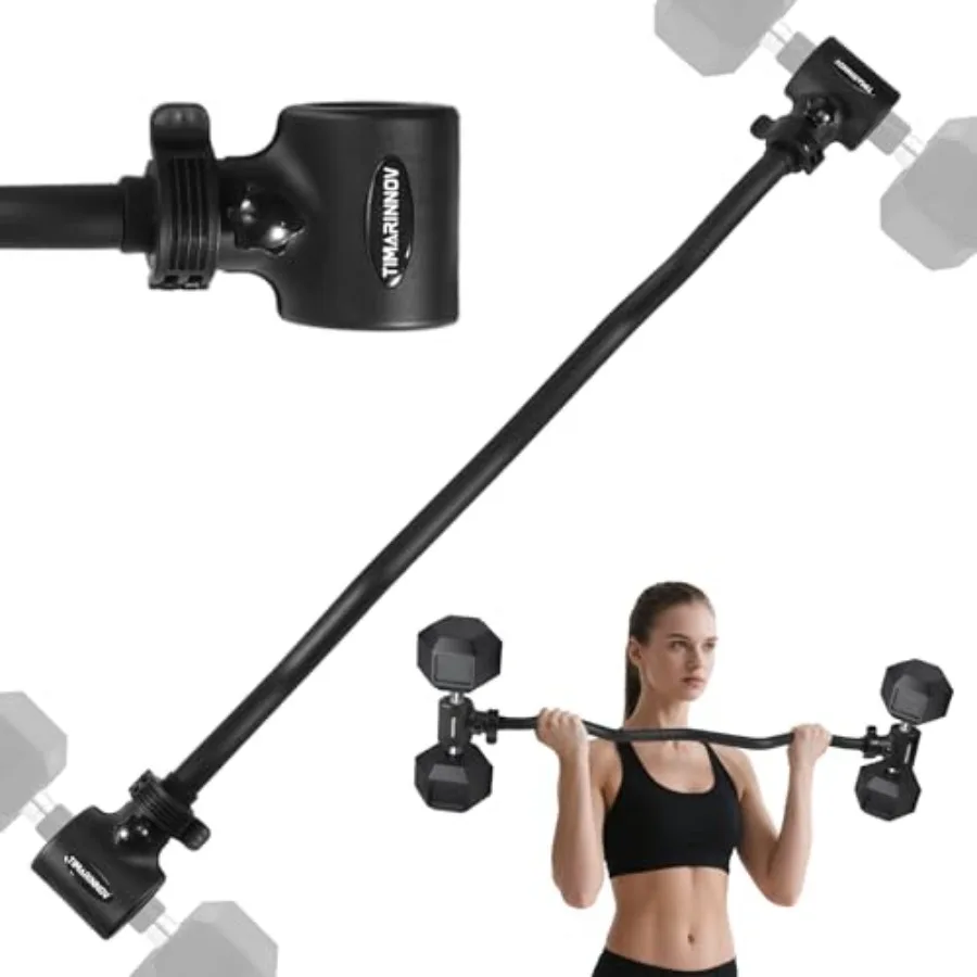 Dumbbell to Barbell Converter Bar EZ Curl Barbell Adapter with 200LB Capacity Adjustable Weight Bar for Home Fitness Fits Stand
Dumbbell to Barbell Converter Bar EZ Curl Barbell Adapter with 200LB Capacity Adjustable Weight Bar for Home Fitness Fits Stand