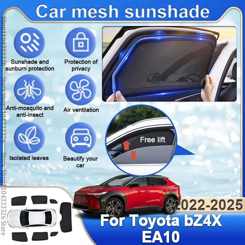 Для Toyota bZ4X 2022 2023 2024 2025 EA10 магнитная автомобильная солнцезащитная шторка на окно с защитой от ультрафиолета, солнцезащитные козырьки, летние аксессуары
Для Toyota bZ4X 2022 2023 2024 2025 EA10 магнитная автомобильная солнцезащитная шторка на окно с защитой от ультрафиолета, солнцезащитные козырьки, летние аксессуары
