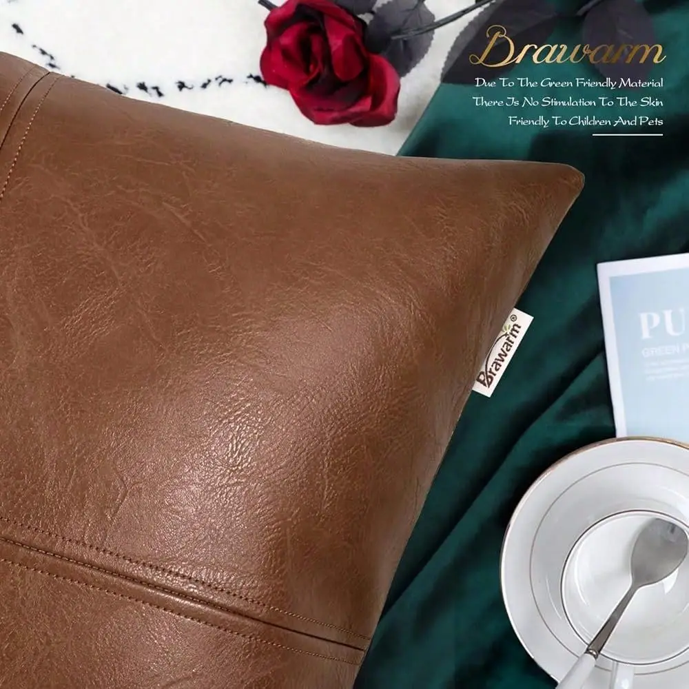 Faux Leather Throw Pillow Covers 12 X 20 Inches, Brown Leather Pillow Cover, Hand ed Leather Decorative Lumbar Pillow Cov
Faux Leather Throw Pillow Covers 12 X 20 Inches, Brown Leather Pillow Cover, Hand ed Leather Decorative Lumbar Pillow Cov