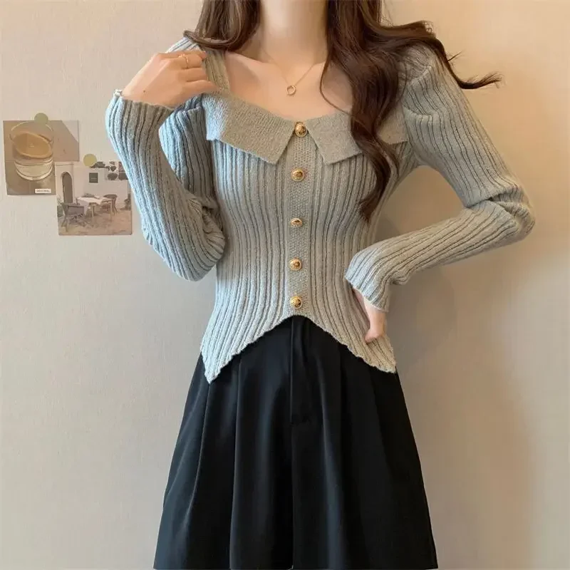 Stylish and Chic Short Sweater Small Size Slim Fit Top with Inner Layer Irregular Knitted Base Sweater for Women
Stylish and Chic Short Sweater Small Size Slim Fit Top with Inner Layer Irregular Knitted Base Sweater for Women