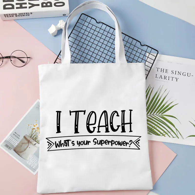 I'm A Teacher What's Your Superpower Canvas Simple Cartoon Print Shopping Bags Girls Fashion Life Casual Pacakge Hand Bag
I'm A Teacher What's Your Superpower Canvas Simple Cartoon Print Shopping Bags Girls Fashion Life Casual Pacakge Hand Bag