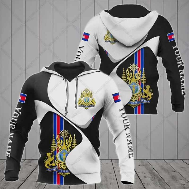 Customized Cambodia Emblem Unisex Hoodies Loose Men's Fashion Sweatshirts Boy Casual Clothing Pullover Oversized Streetwear
Customized Cambodia Emblem Unisex Hoodies Loose Men's Fashion Sweatshirts Boy Casual Clothing Pullover Oversized Streetwear