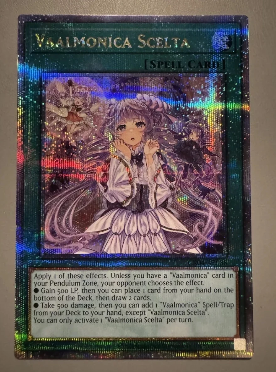Yugioh KONAMI CR04-AE088 Vaalmonica Scelta 25th Quarter Century Secret Rare Asian English Collection Mint Card
Yugioh KONAMI CR04-AE088 Vaalmonica Scelta 25th Quarter Century Secret Rare Asian English Collection Mint Card