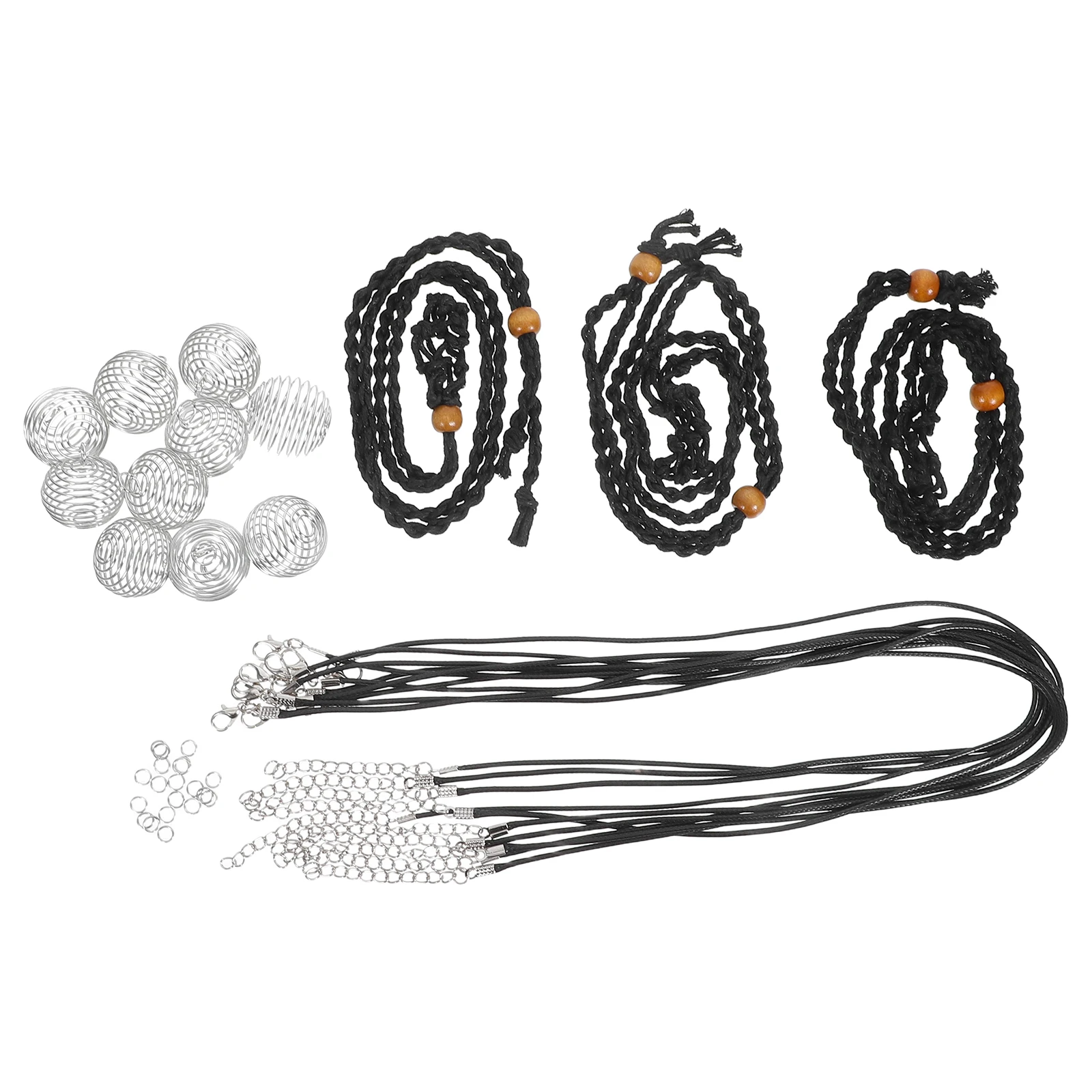 1 Set Jewelry Kit Black Iron Wire Waxed Thread Bracelet Craft Accessories Diy Crystal Stone Holder Empty Cage Necklace Men Women
1 Set Jewelry Kit Black Iron Wire Waxed Thread Bracelet Craft Accessories Diy Crystal Stone Holder Empty Cage Necklace Men Women