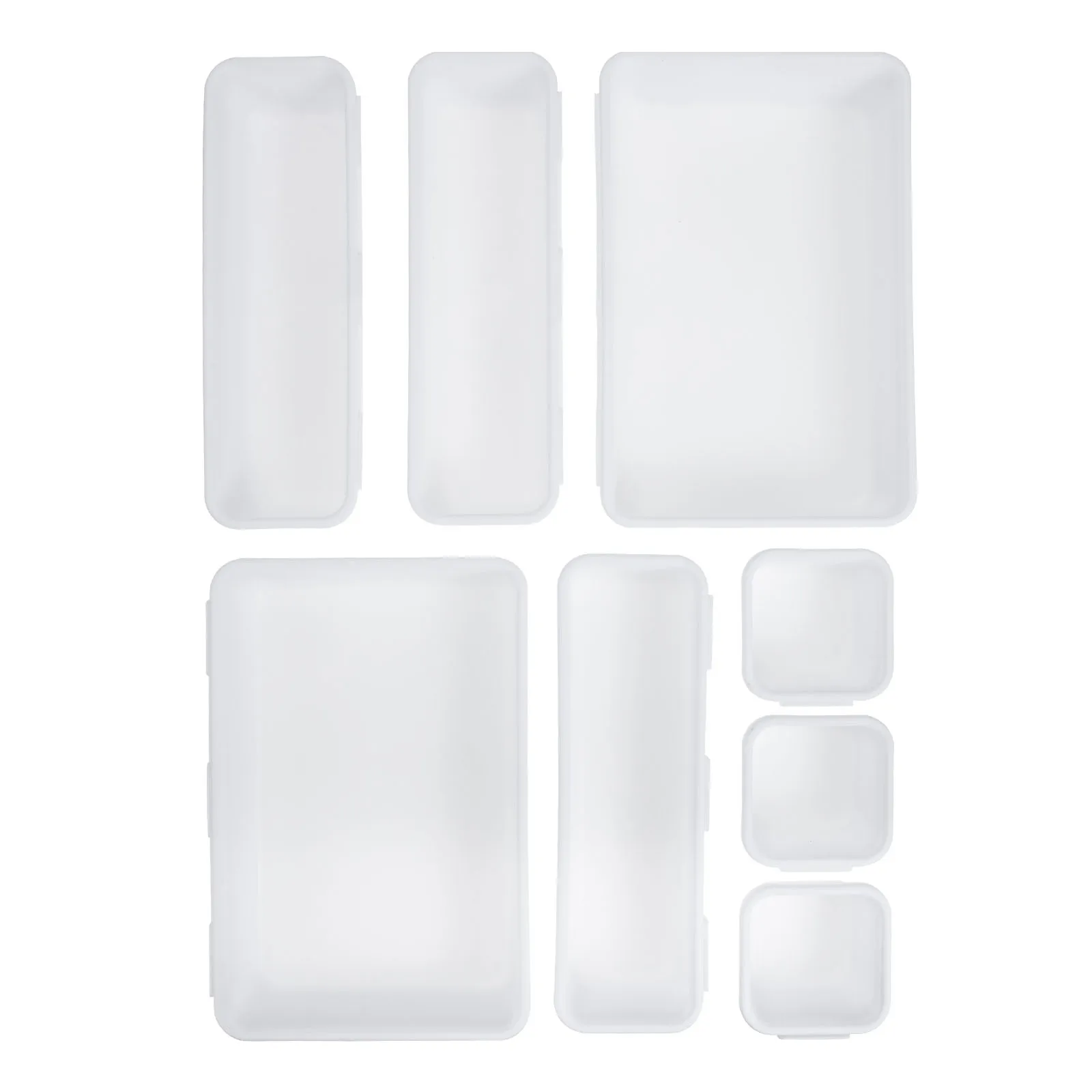 PP Material Storage Box Set Smooth Surface Desk Drawer Organizer Bins Containers Easy Clean Classified Organization Tidy Neat
PP Material Storage Box Set Smooth Surface Desk Drawer Organizer Bins Containers Easy Clean Classified Organization Tidy Neat