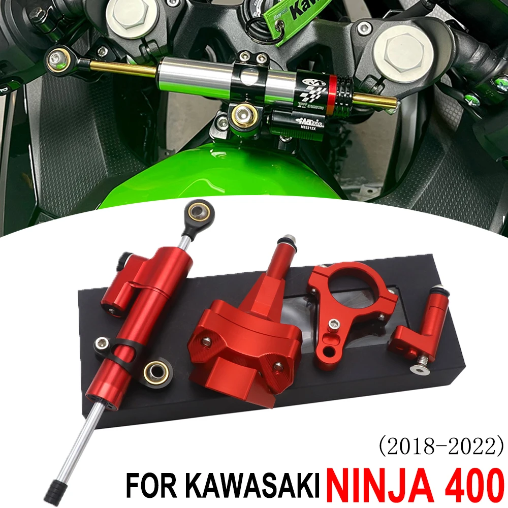 Ninja 400 2018 - 2022 CNC adjustable steering stabilizer steering damper mounting bracket Motocross kit for kawasaki ninja 400
Ninja 400 2018 - 2022 CNC adjustable steering stabilizer steering damper mounting bracket Motocross kit for kawasaki ninja 400