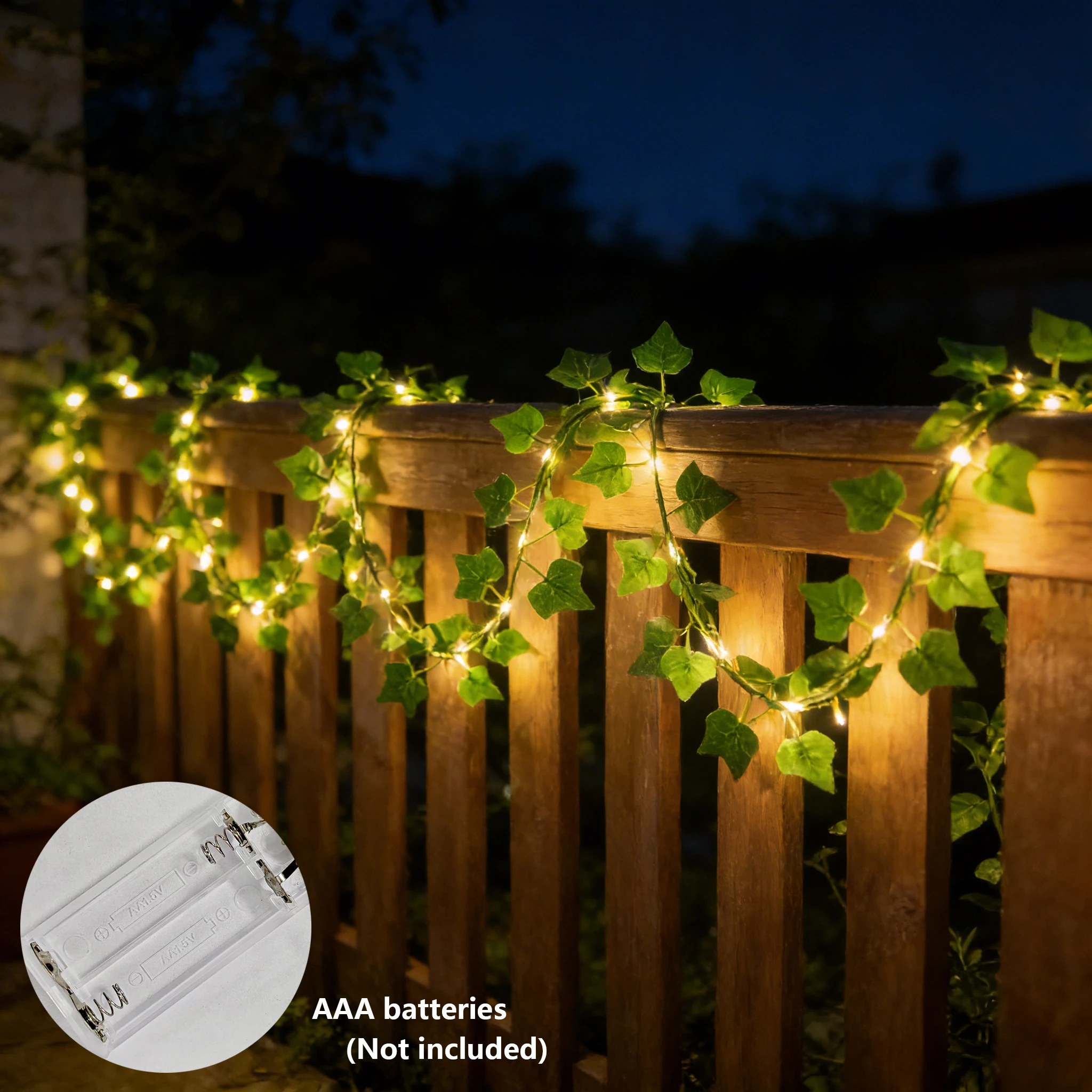 LED Ivy Garland Lights, Battery Operated Fairy String for Garden, Patio, Wedding, Party Decor
LED Ivy Garland Lights, Battery Operated Fairy String for Garden, Patio, Wedding, Party Decor