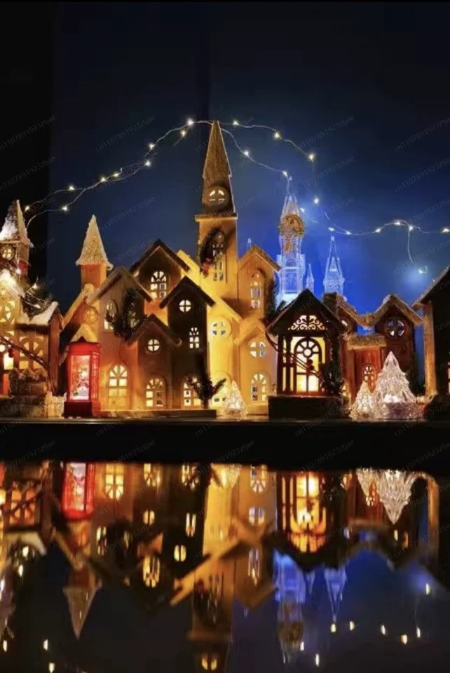 Christmas Luminous christmas Wooden Tree Ornament Creative Desktop Decoration Cafe Window Scene decoration wooden Hous
Christmas Luminous christmas Wooden Tree Ornament Creative Desktop Decoration Cafe Window Scene decoration wooden Hous